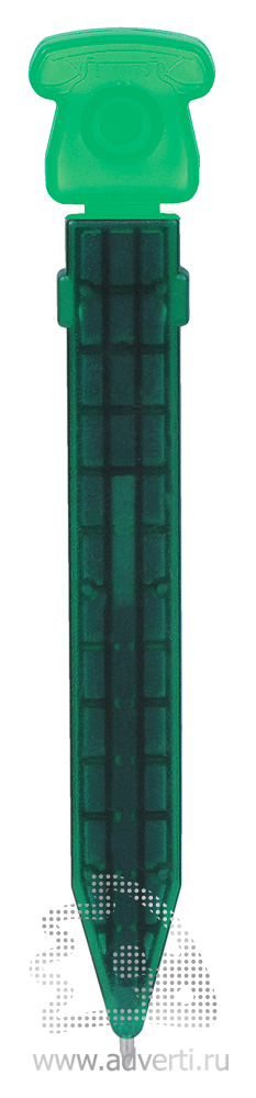 Промо-ручка на магните Телефон, зеленая