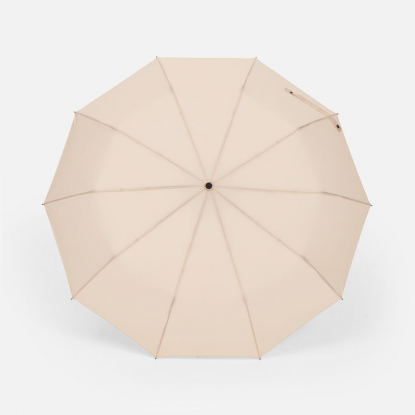 Зонт складной Cloudburst в подарочной упаковке, бежевый