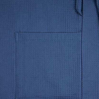 Халат вафельный Kimono, темно-синий