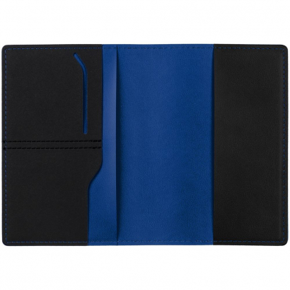 Набор Multimo Mini, черный с синим, обложка для паспорта