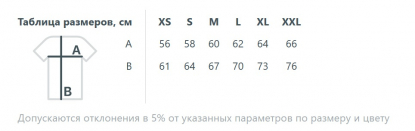 Размерная таблица жилета Hard Work