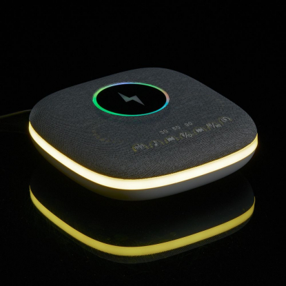 Bluetooth колонка с беспроводной зарядкой и подсветкой Terrafonic