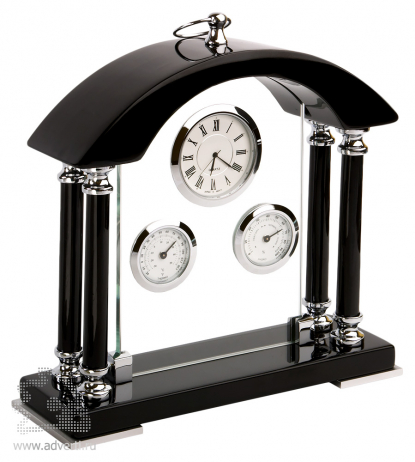 E-175319 Погодная станция Черный Бриллиант: часы, термометр, гигрометр