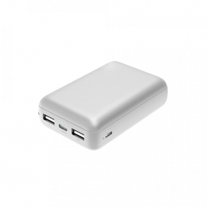 Зарядное устройство Compact+, 10000 mAh, белое