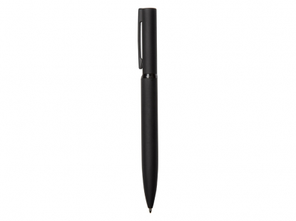 Ручка шариковая металлическая Siegfried Silver soft-touch с зеркальным слоем