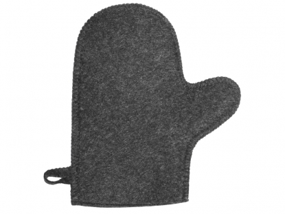 Рукавичка для бани и сауны Healing, серая