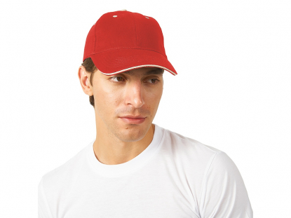 Бейсболка New Castle, красная