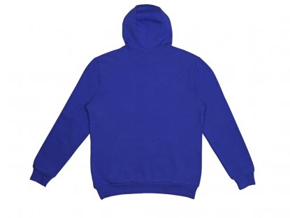 Толстовка с капюшоном Stream, унисекс, синяя, вид сзади