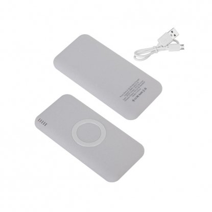 Набор Камень на 2 предмета, 8000 mAh /16Gb, с покрытием soft grip, серый, с двух сторон