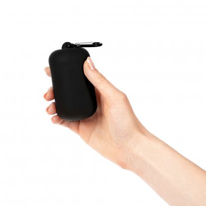 Охлаждающее полотенце Narvik в силиконовом чехле, чёрное