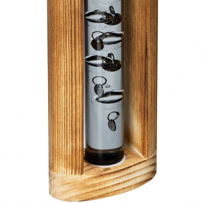 Термометр Галилей в деревянном корпусе