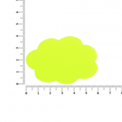 Наклейка тканевая Lunga Calum, L, желтый неон