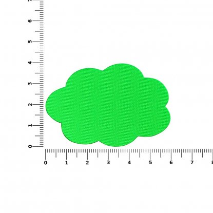 Наклейка тканевая Lunga Calum, L, зеленый неон