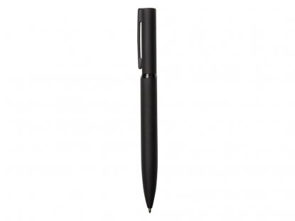 Ручка шариковая металлическая Siegfried Silver soft-touch с зеркальным слоем