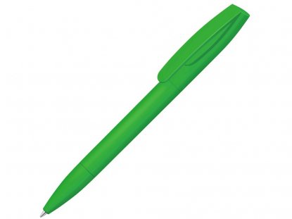Ручка шариковая пластиковая Coral Gum , soft-touch, светло-зеленая