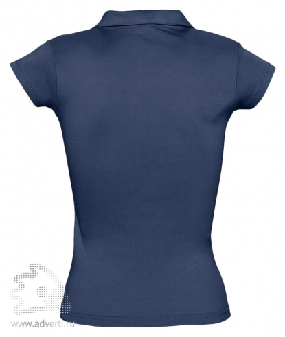 Рубашка поло без пуговиц Pretty 220, женская, темно-синяя оборот