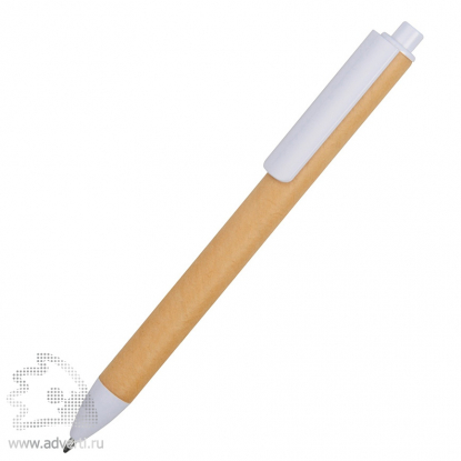 Ручка картонная шариковая Эко 2.0, белая