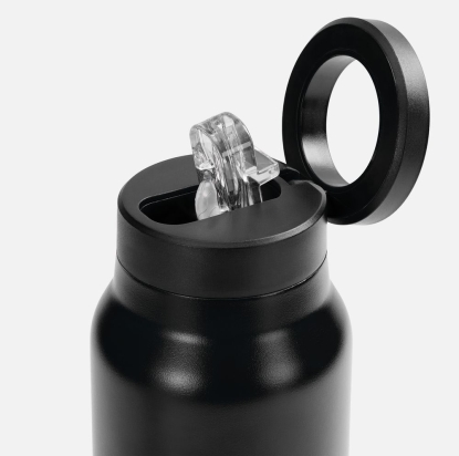 Термобутылка Magnus с магнитным держателем для телефона, черная