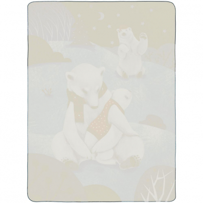 Флисовый плед Wintart Bear, обратная сторона
