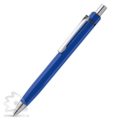 Шариковая ручка шестигранная Six, синяя