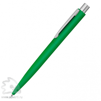Ручка шариковая металлическая Lumos, soft-touch, зеленая