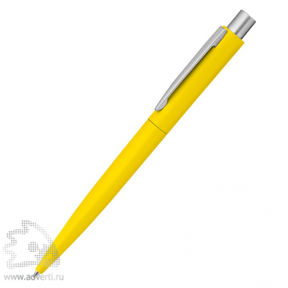 Ручка шариковая металлическая Lumos, soft-touch, желтая