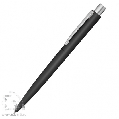 Ручка шариковая металлическая Lumos, soft-touch, черная