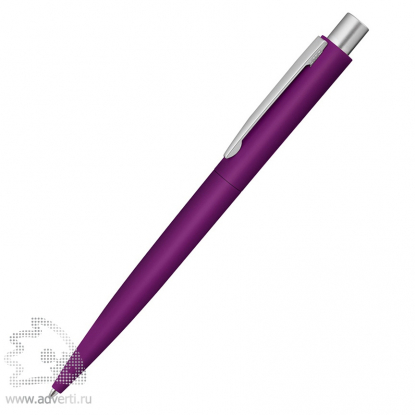 Ручка шариковая металлическая Lumos, soft-touch, фиолетовая