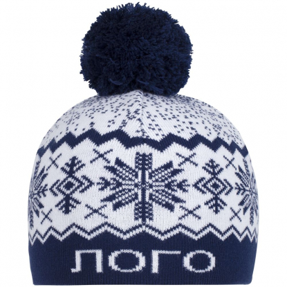 Шапка на заказ Tricksy Classic с помпоном, полушерсть