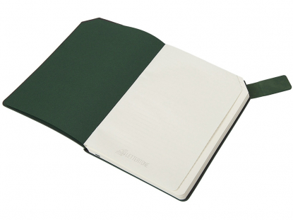 Блокнот А5 с магнитным клапаном в гибкой обложке Chaplin, зеленый