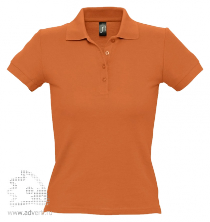 Рубашка поло People 210, женская, оранжевая
