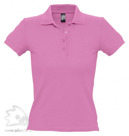 Рубашка поло People 210, женская, розовая