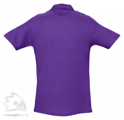 Рубашка поло Spring 210, мужская, темно-фиолетовая оборот