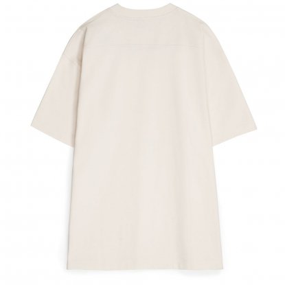 Футболка оверсайз унисекс Sideline, молочно-белая