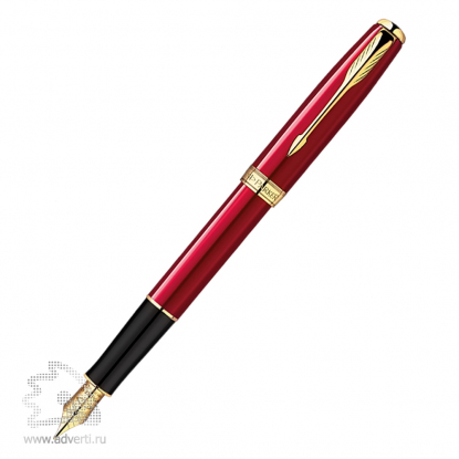 Перьевая ручка Parker Sonnet Laque Red GT, открытая