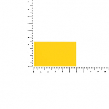 Лейбл из ПВХ Dzeta, M, желтый