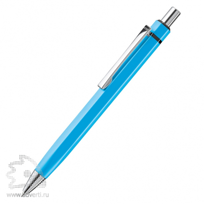 Шариковая ручка шестигранная Six, голубая