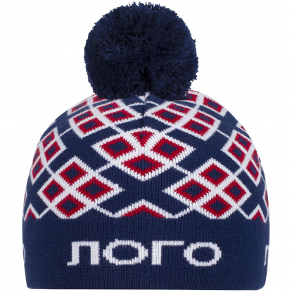 Шапка на заказ Tricksy Classic с помпоном, акрил