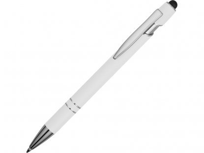 Ручка-стилус металлическая шариковая Sway, белая