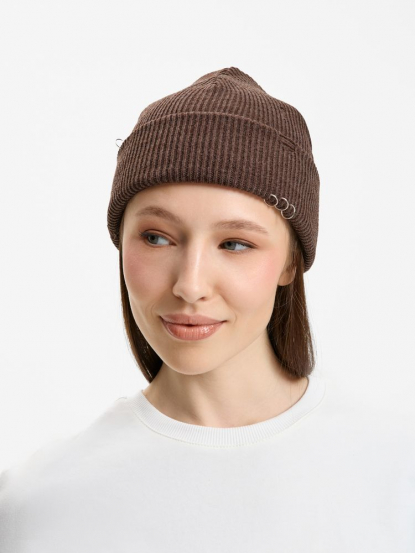 Шапка Ribelle, коричневая