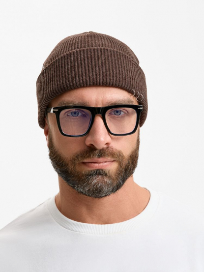 Шапка Ribelle, коричневая