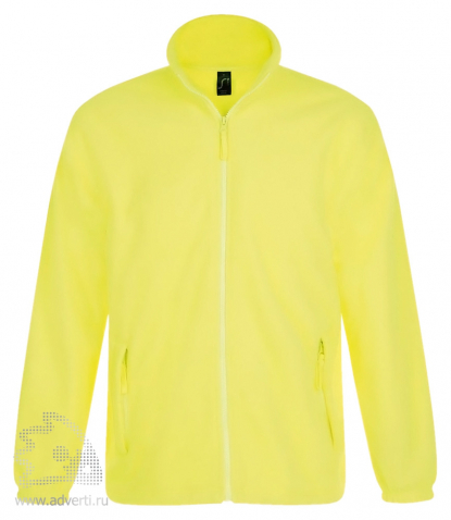Куртка North Men 300, мужская, Sol's, Франция, желтая