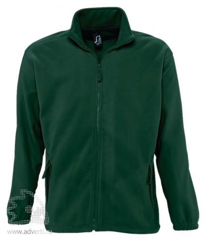 Куртка North Men 300, мужская, Sol's, Франция, зеленая