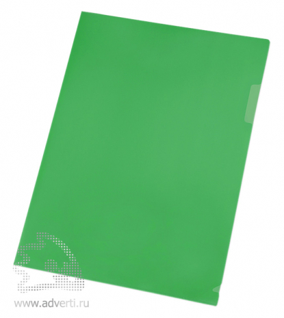 Папка- уголок А4, зеленая