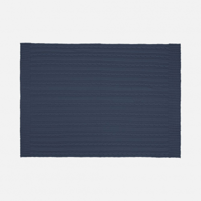 Плед Remitti, серо-синий