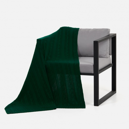 Плед Remitti, темно-зеленый