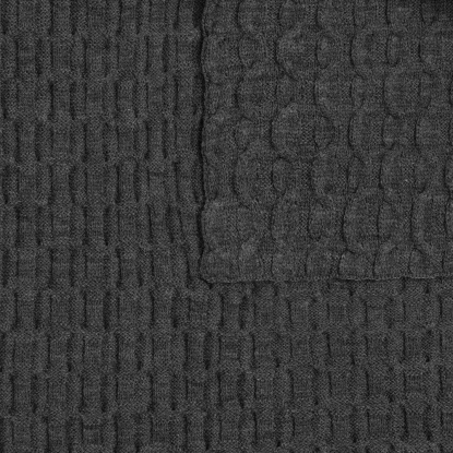 Плед Braidera, темно-серый меланж