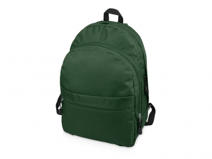 Рюкзак Trend с 2 отделениями на молнии и внешним карманом, темно-зеленый