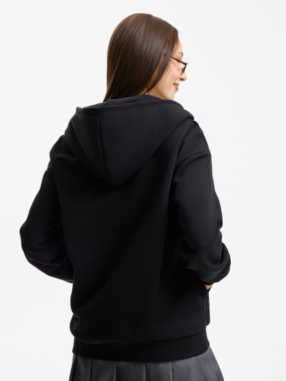 Толстовка оверсайз Sartoro, унисекс, черная