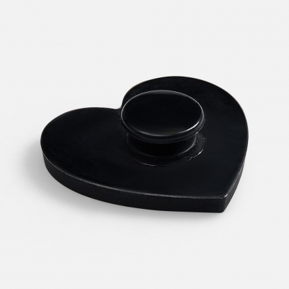 Джибитс из ПВХ Сердце, черный